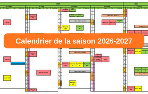 Calendrier des compétitions 2026 - 2027 : à vos marques